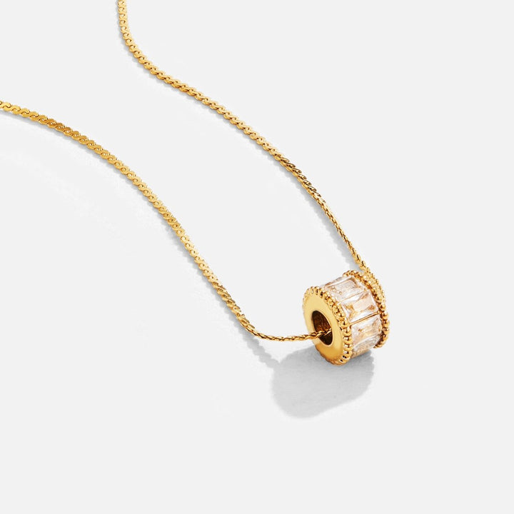 Collar Gigi de cristal chapado en oro de 18K