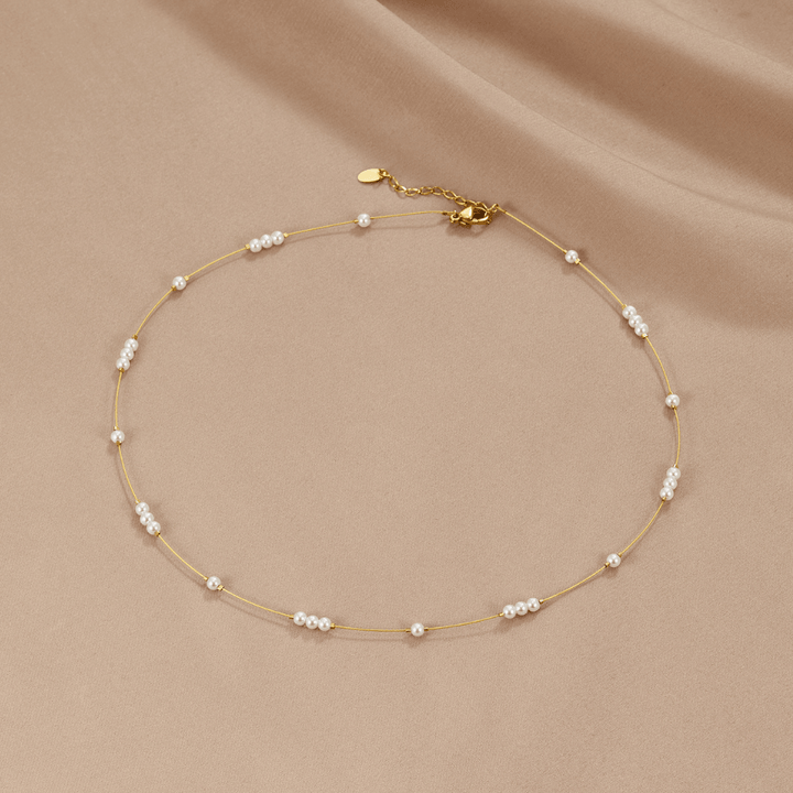 Collar choker Gigi de perlas
