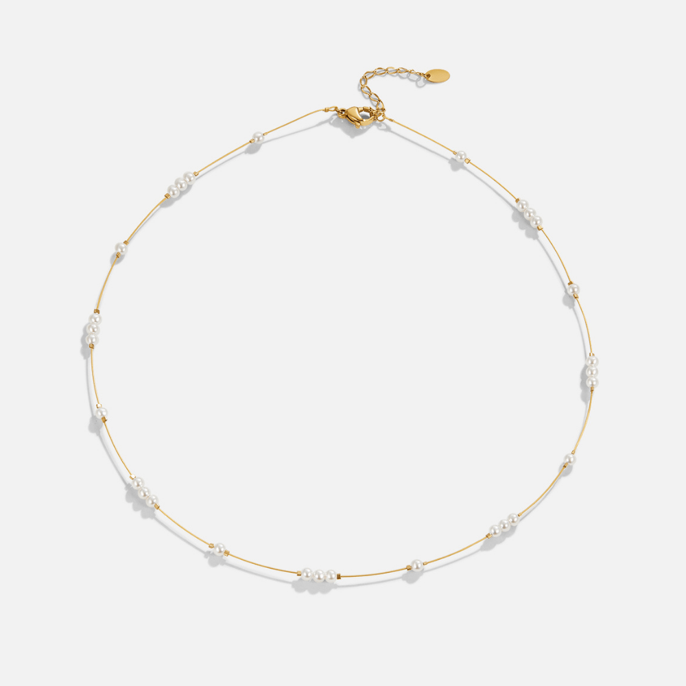 Collar choker Gigi de perlas