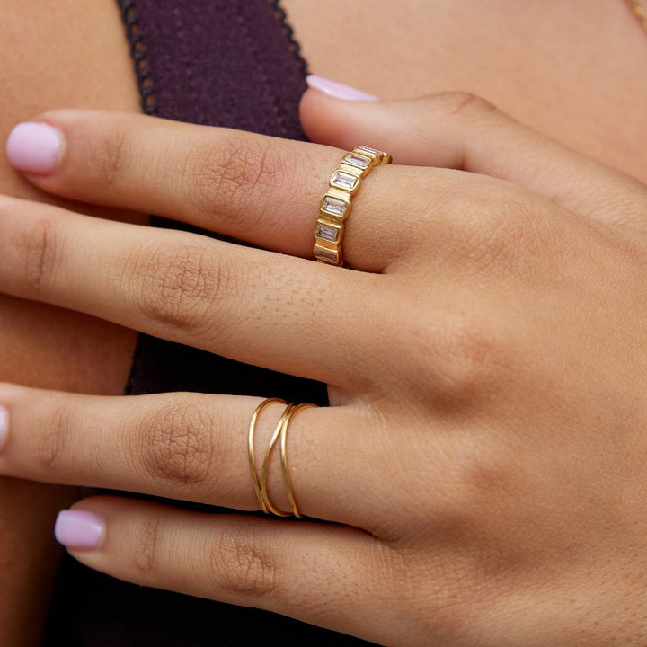 Anillo Gigi carrée cristal