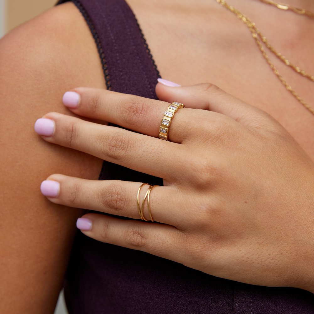 Anillo Gigi carrée cristal