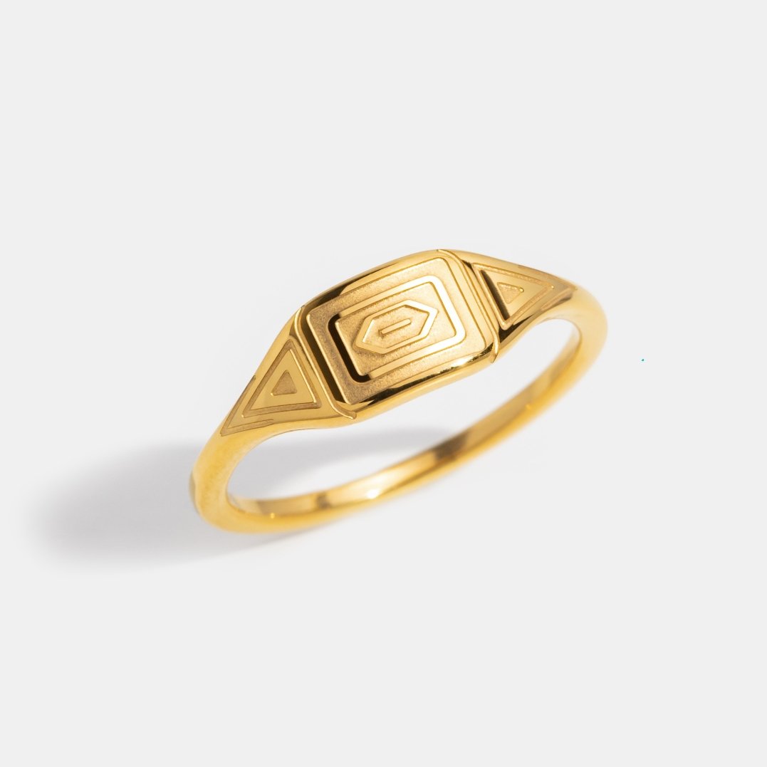 Anillo dorado Adaline
