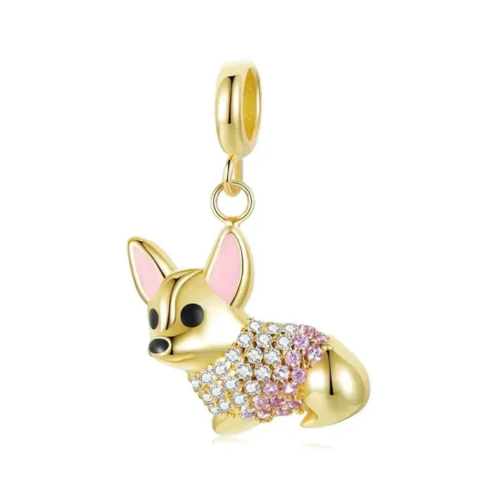 Colgante de oro chihuahua