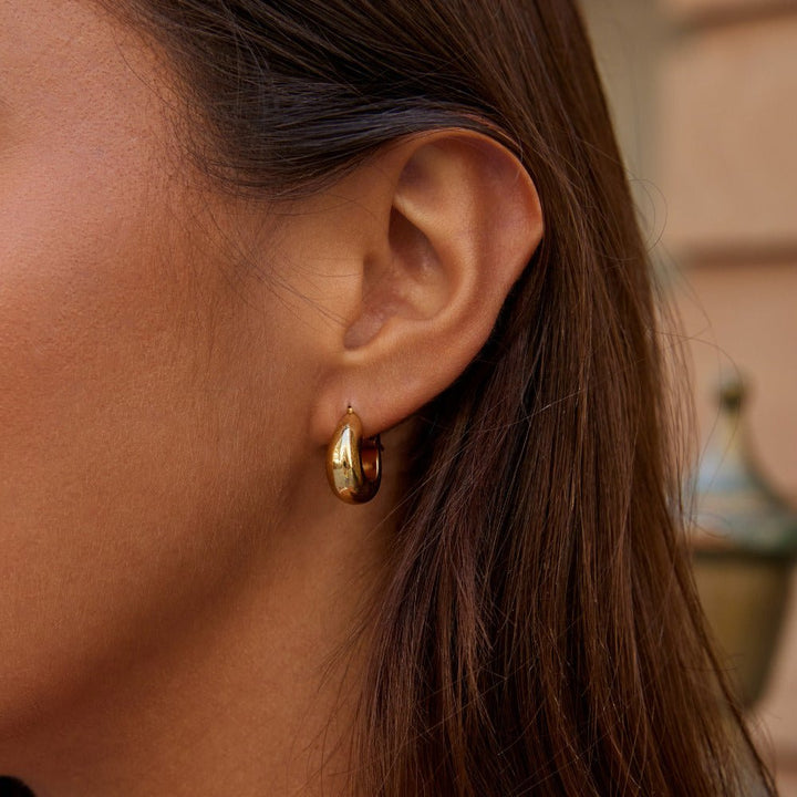 Pendientes de aro dorados Serenity