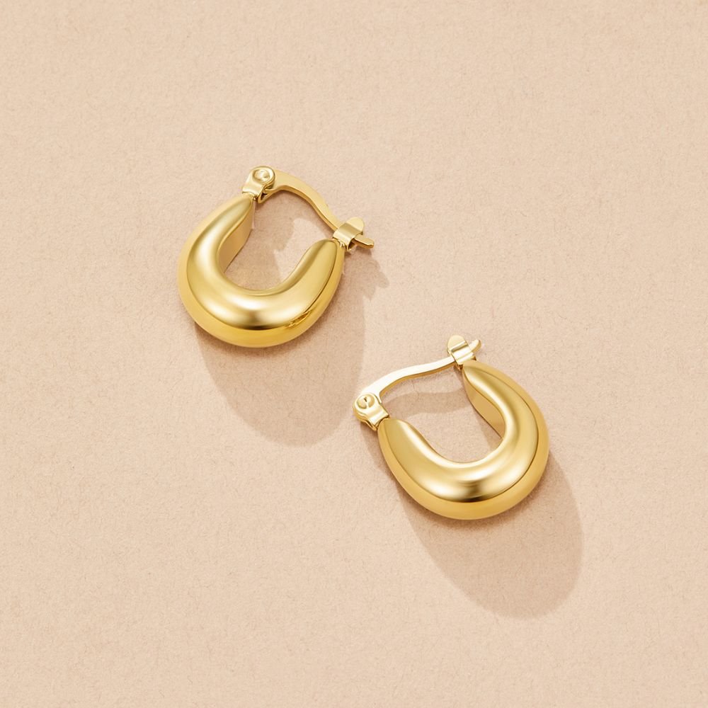 Pendientes de aro dorados Serenity