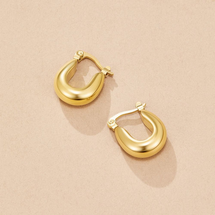 Pendientes de aro dorados Serenity