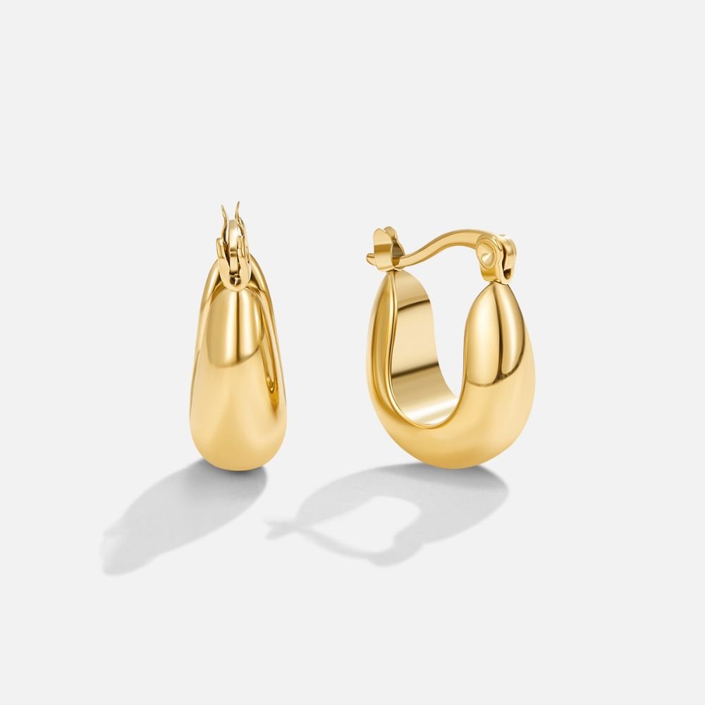 Pendientes de aro dorados Serenity