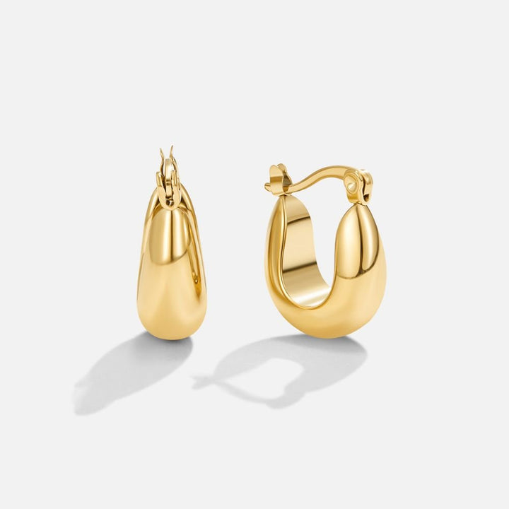 Pendientes de aro dorados Serenity