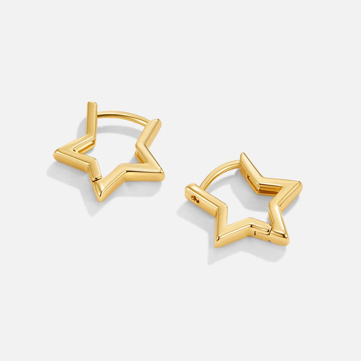 Pendientes de aro dorados