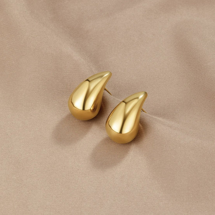 Pendientes gota dorados Amara