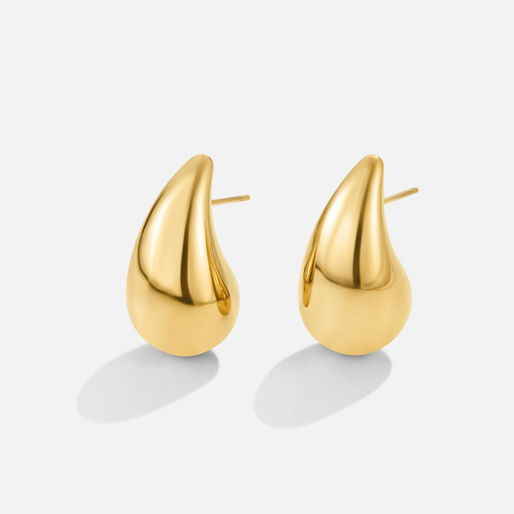 Pendientes gota dorados Amara