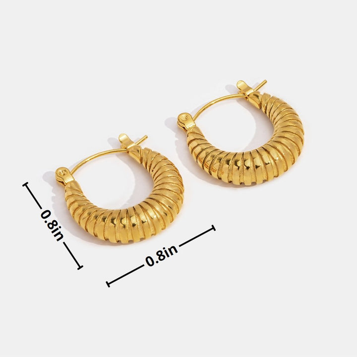 Pendientes de aro dorados Mia