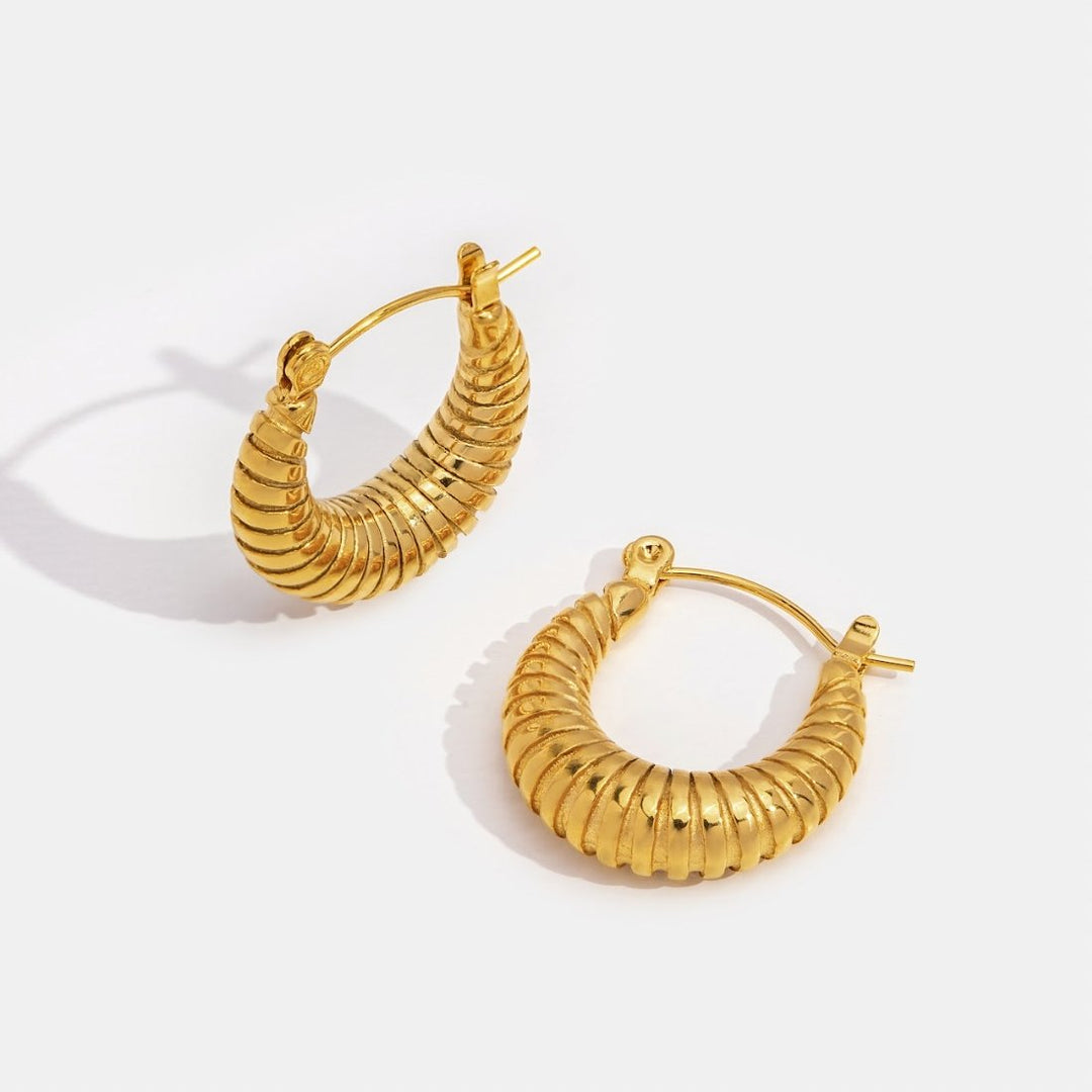Pendientes de aro dorados Mia