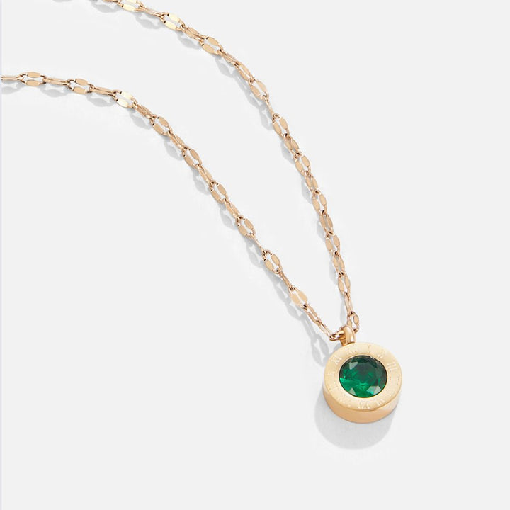 Collar Athena Verde de cristal