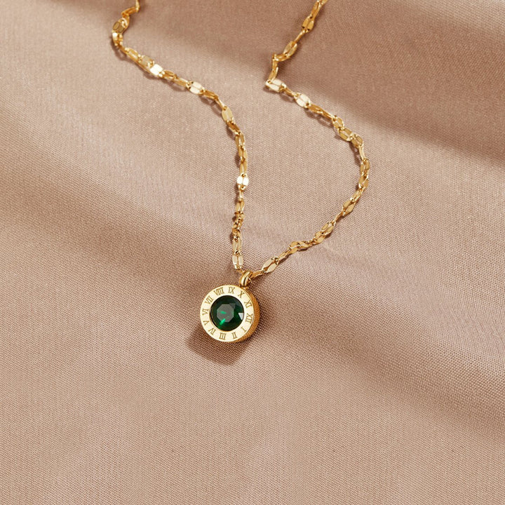 Collar Athena Verde de cristal