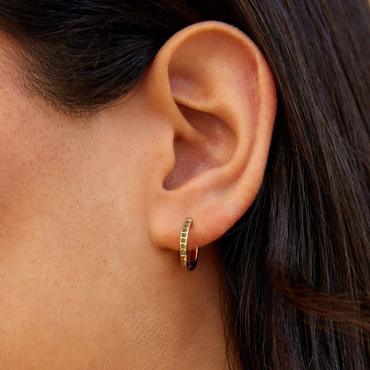 Pendientes de aro Eternity verdes