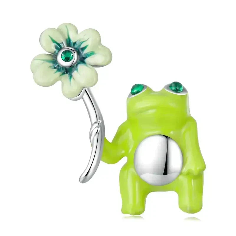 Colgante verde rana