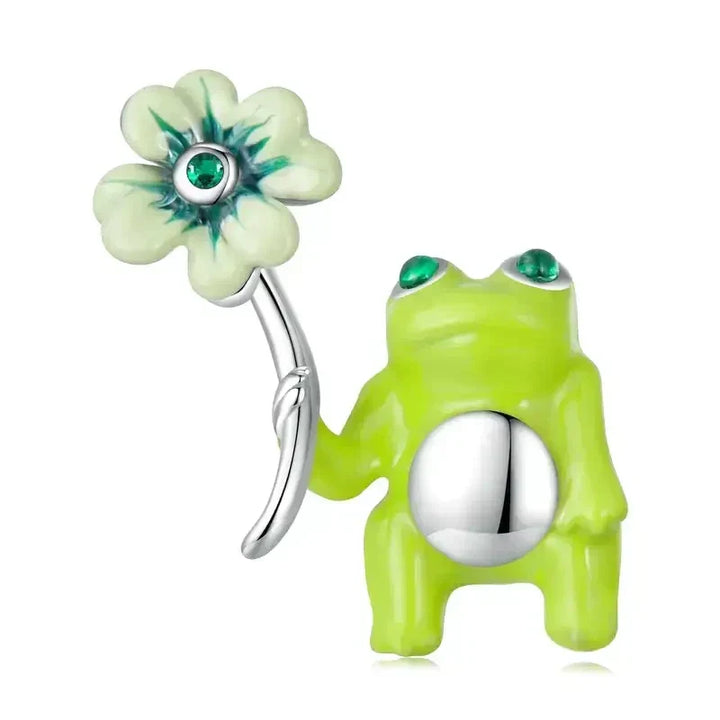 Colgante verde rana