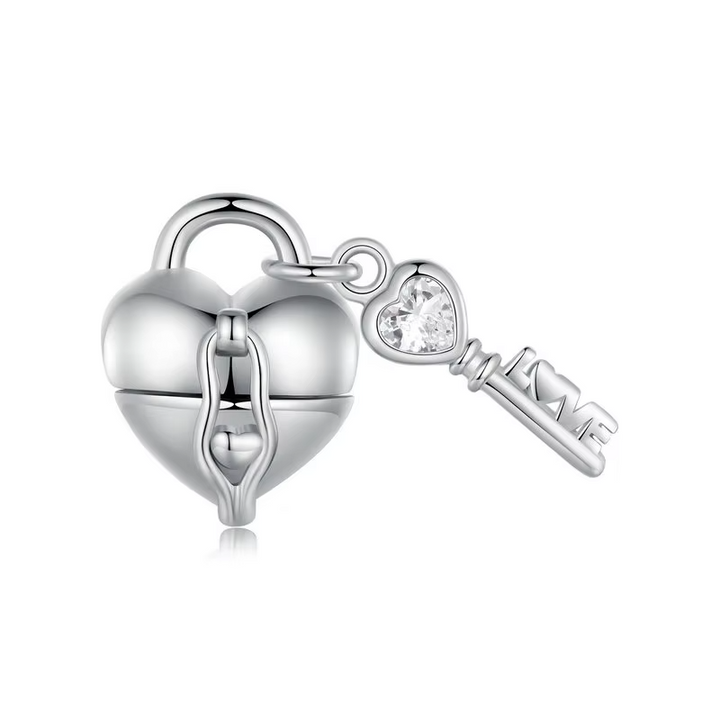 Colgante corazón y llaves