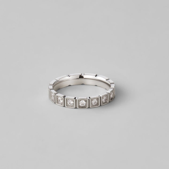 Anillo Hera plateado cristal