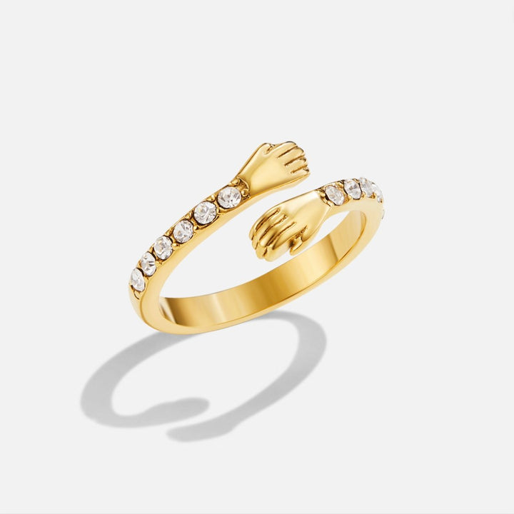 Anillo Étreinte Éternelle dorado 18K