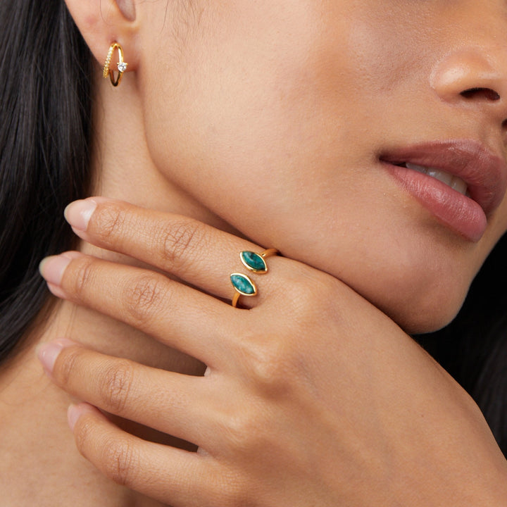Anillo verde jade