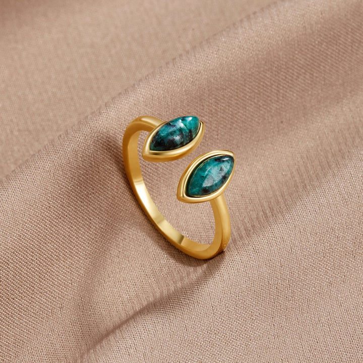 Anillo verde jade