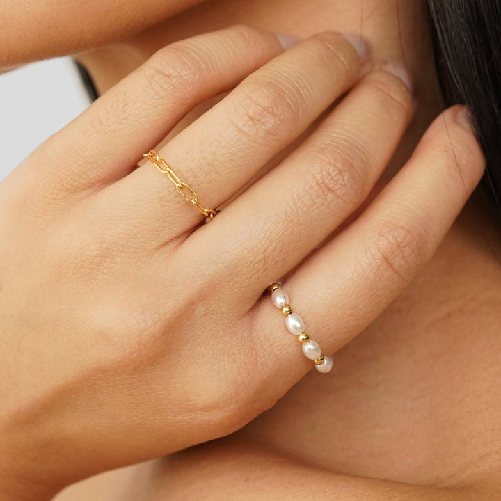 Anillo Kai mini perla