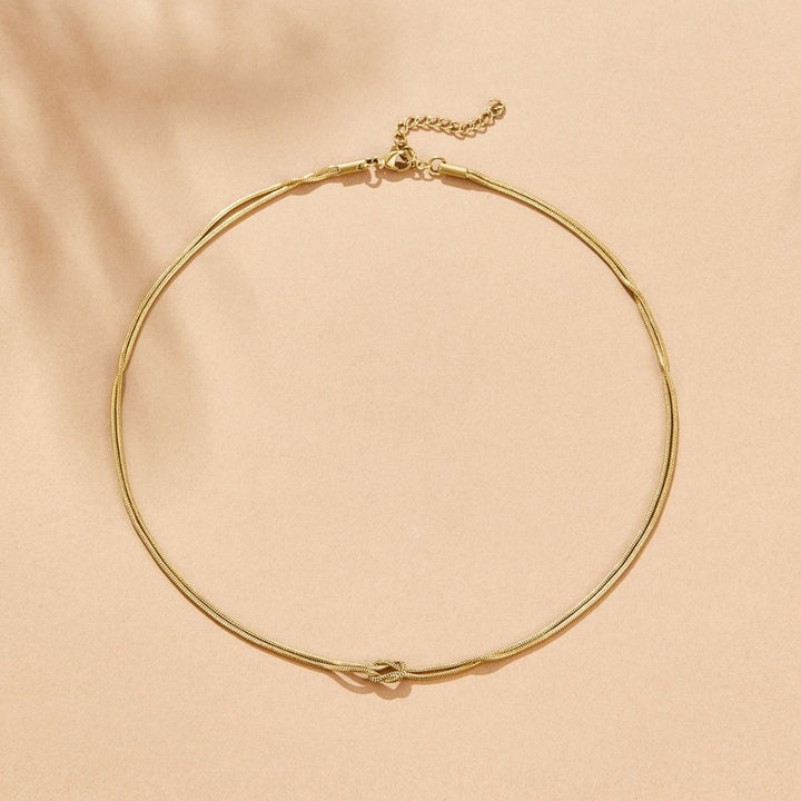 Pulsera de cadena dorada