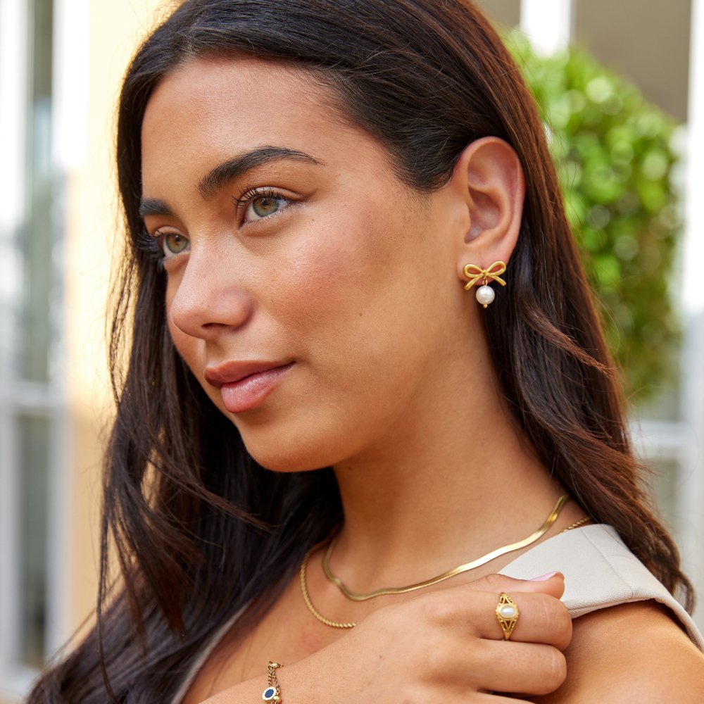 Pendientes Laila Lazo con perla
