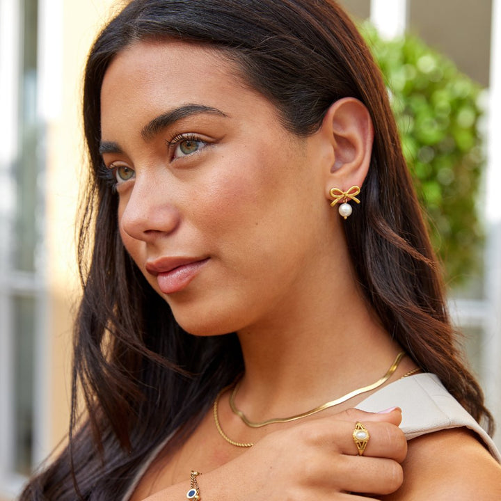 Pendientes Laila Lazo con perla