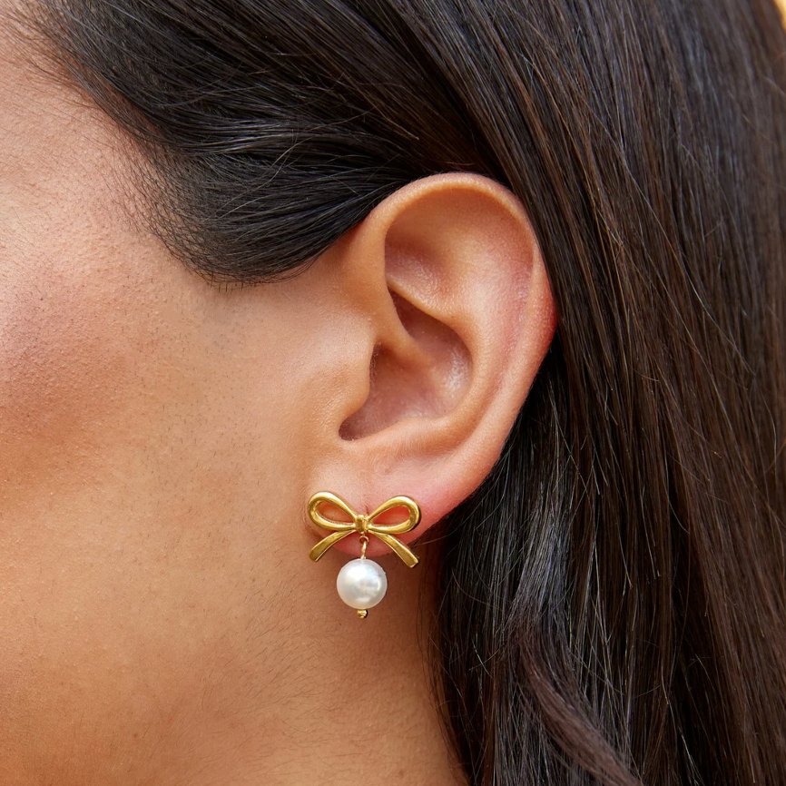 Pendientes Laila Lazo con perla