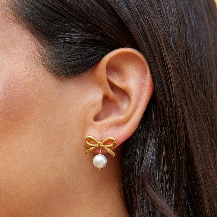 Pendientes Laila Lazo con perla