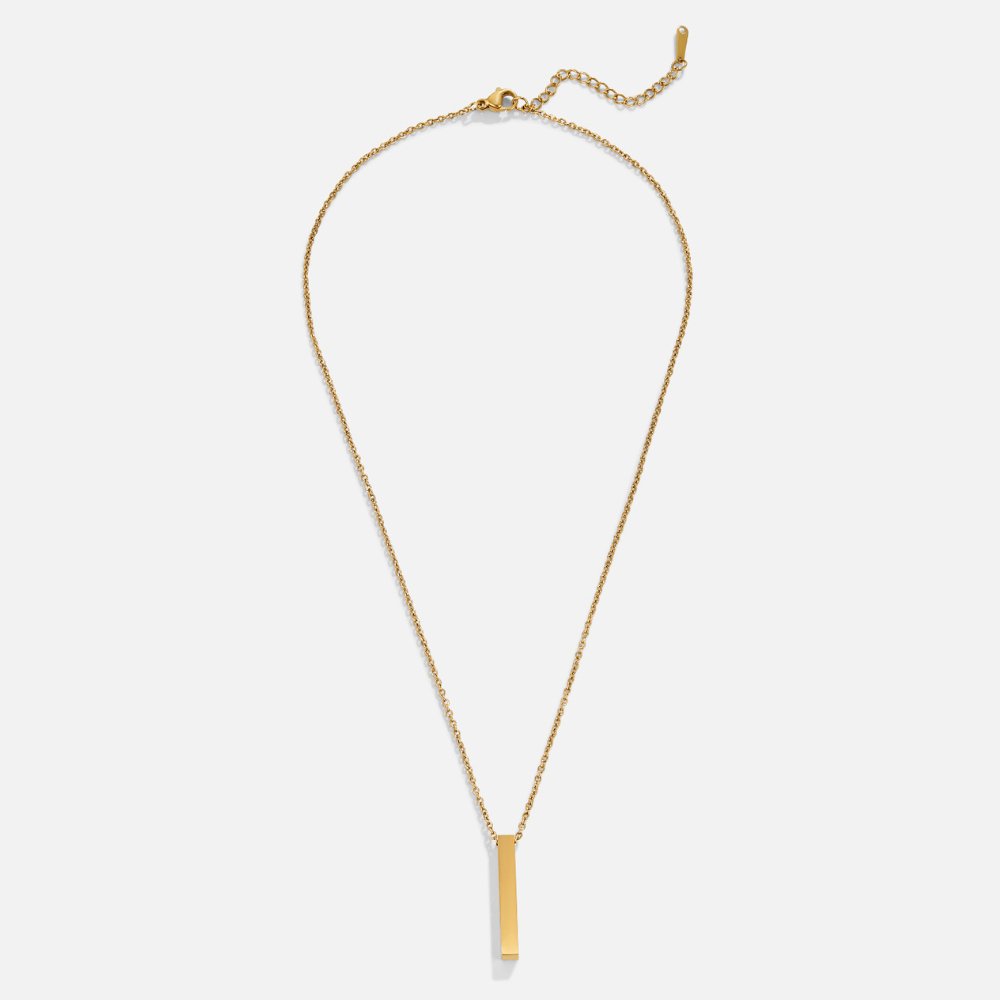 Collar Lala con medallón dorado