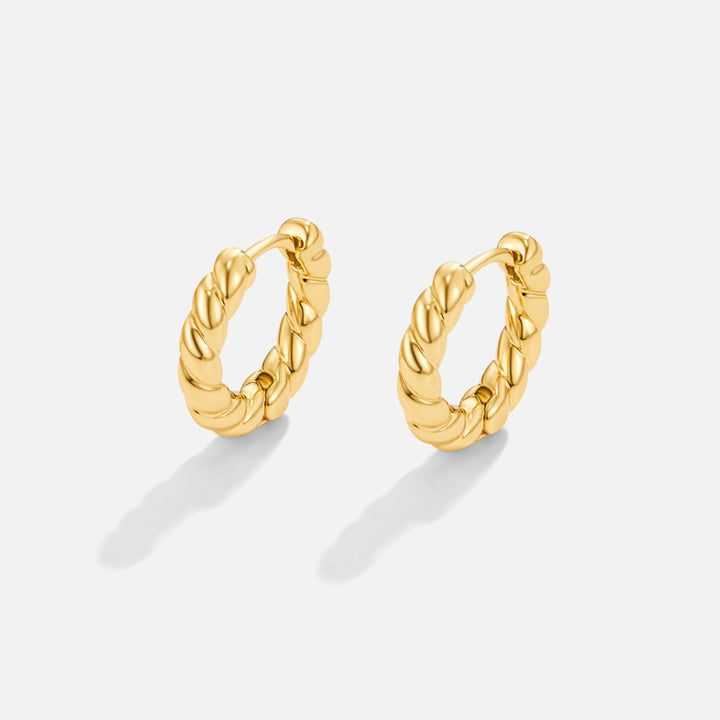 Pendientes dorados trenzados Layla
