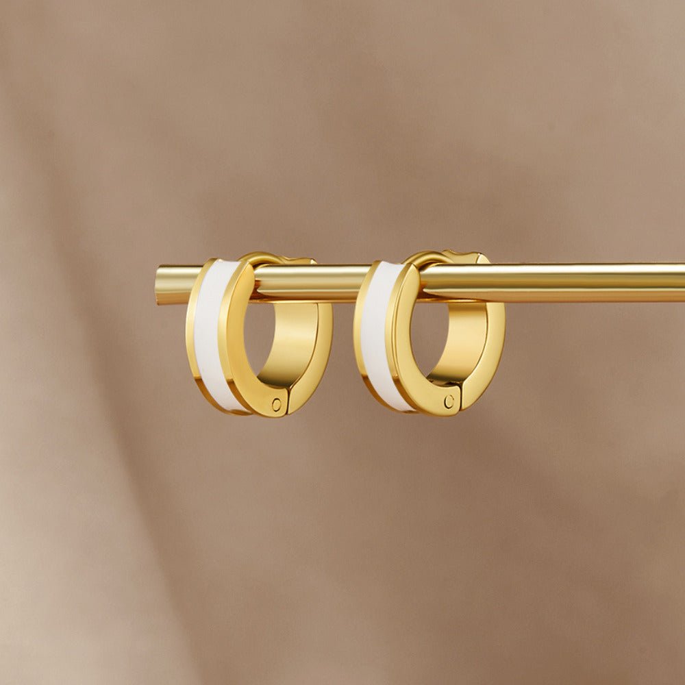 Pendientes blancos Leigh