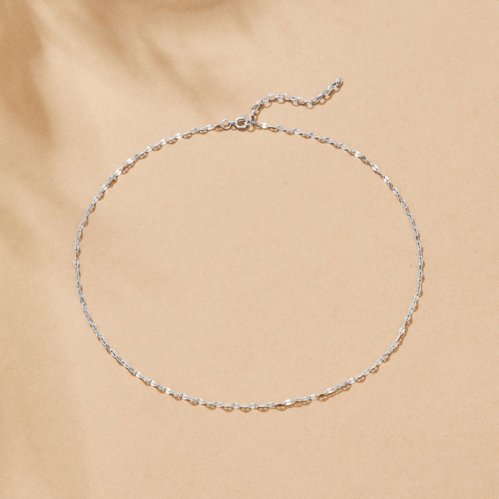 Collar plateado Leila