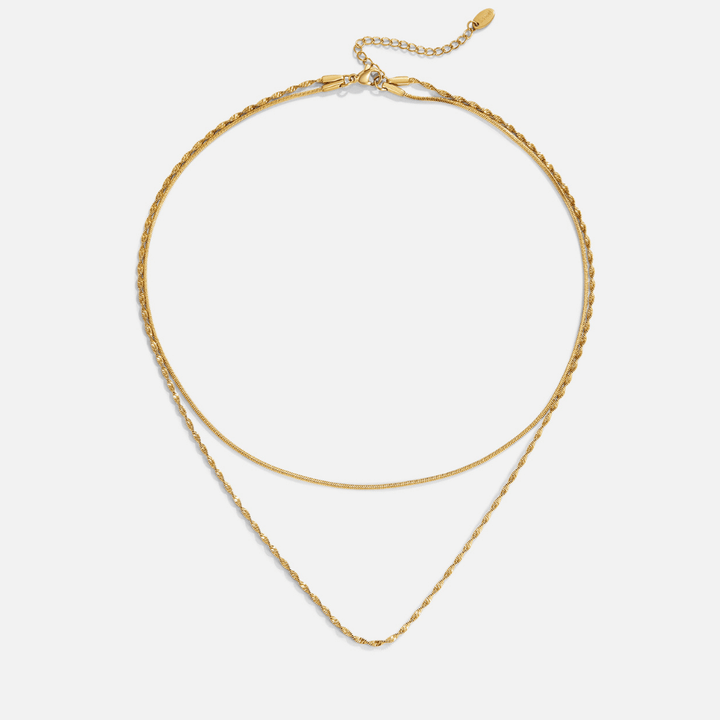 Collar dorado multicapa Leona