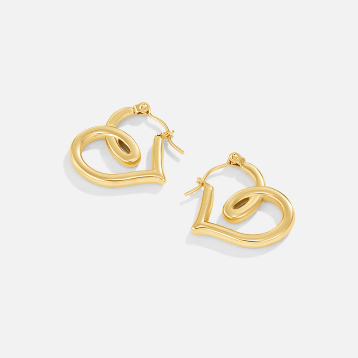Pendientes corazón trenzado Lira