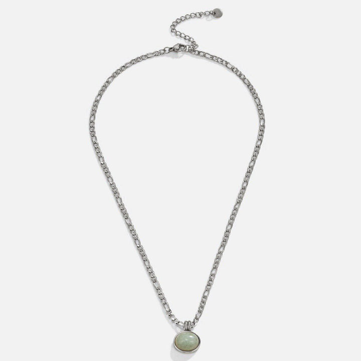 Collar de plata Liza Jade con colgante
