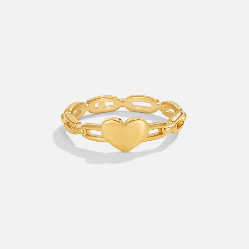 Anillo Lola corazón cadena