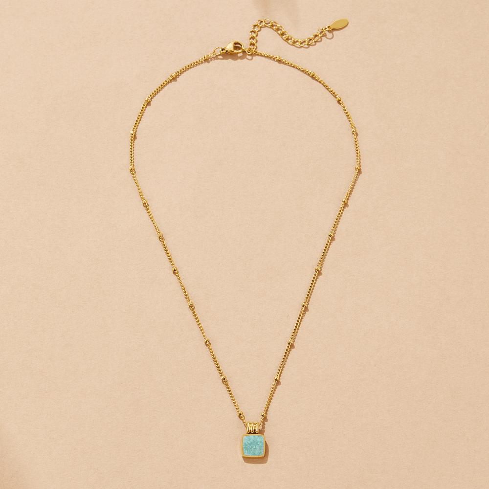 Collar Lucia Verde con colgante
