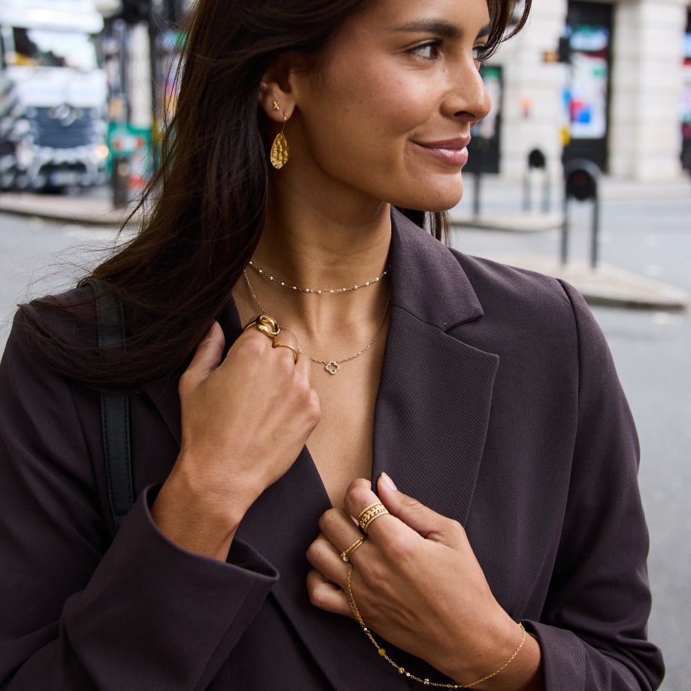 Collar de lujo Trébol de Cristal