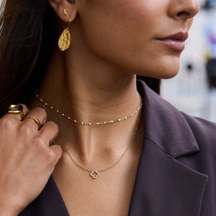 Collar de lujo Trébol de Cristal