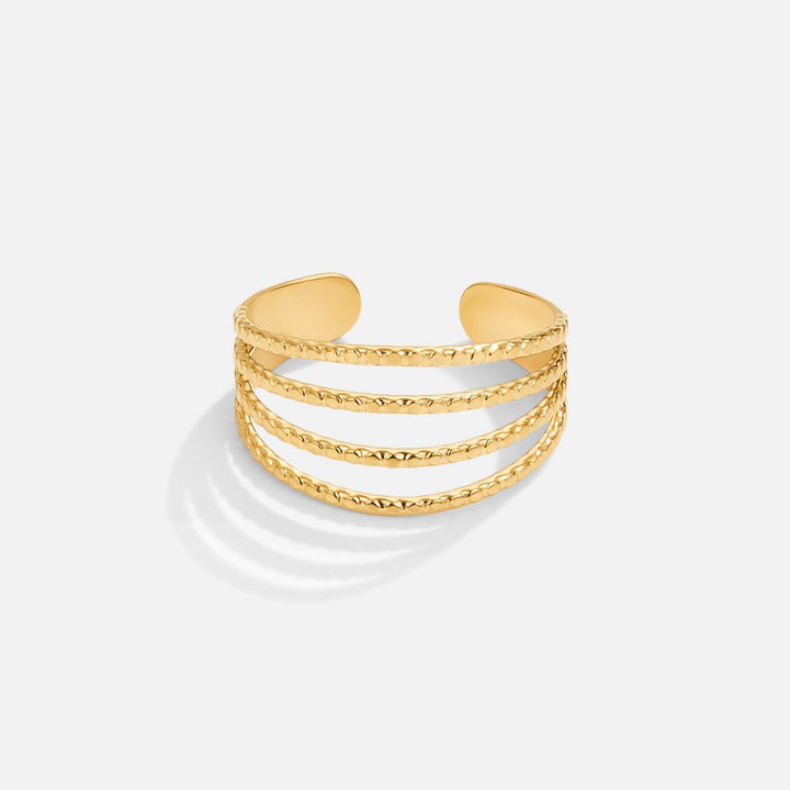 Anillo Madison 18K texturizado