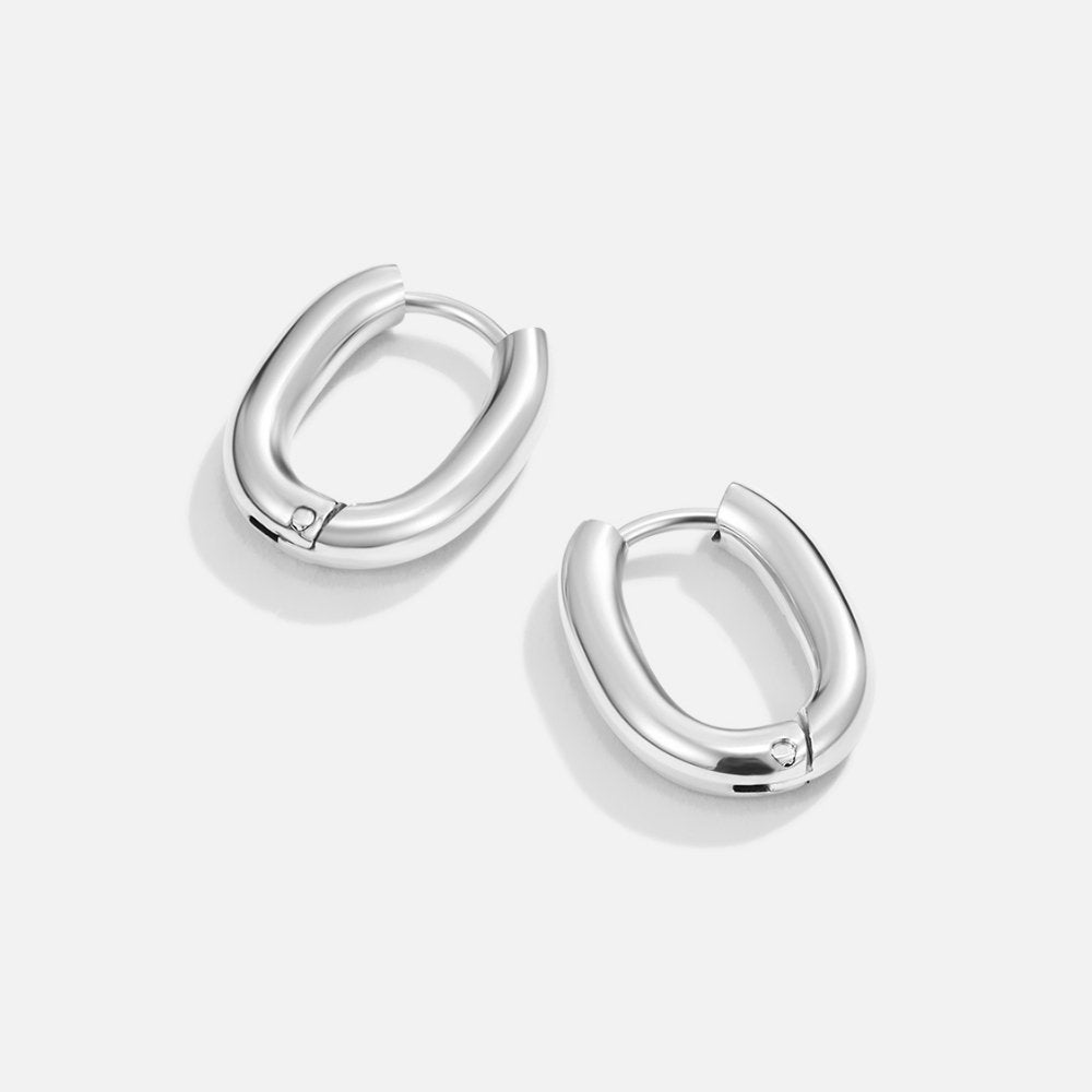 Pendientes plateados Madison