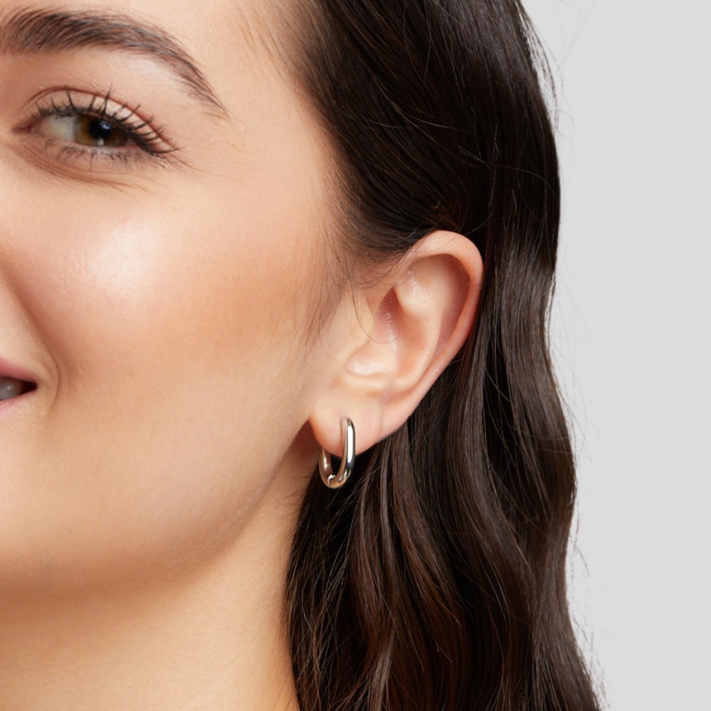 Pendientes plateados Madison