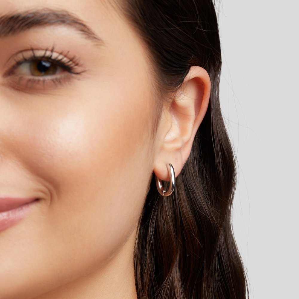 Pendientes plateados Madison