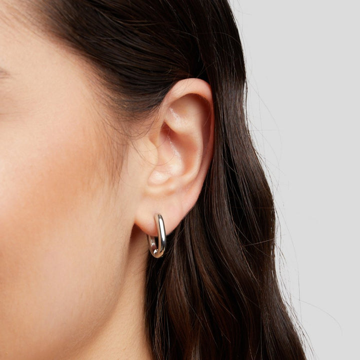 Pendientes plateados Madison