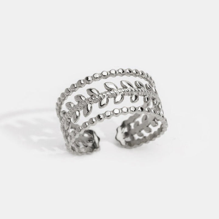 Anillo Marissa texturizado Acero inoxidable